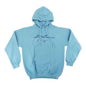 NEW St Louis Missouri Sweater‎ Hoodie Men's Size Medium Light Blue